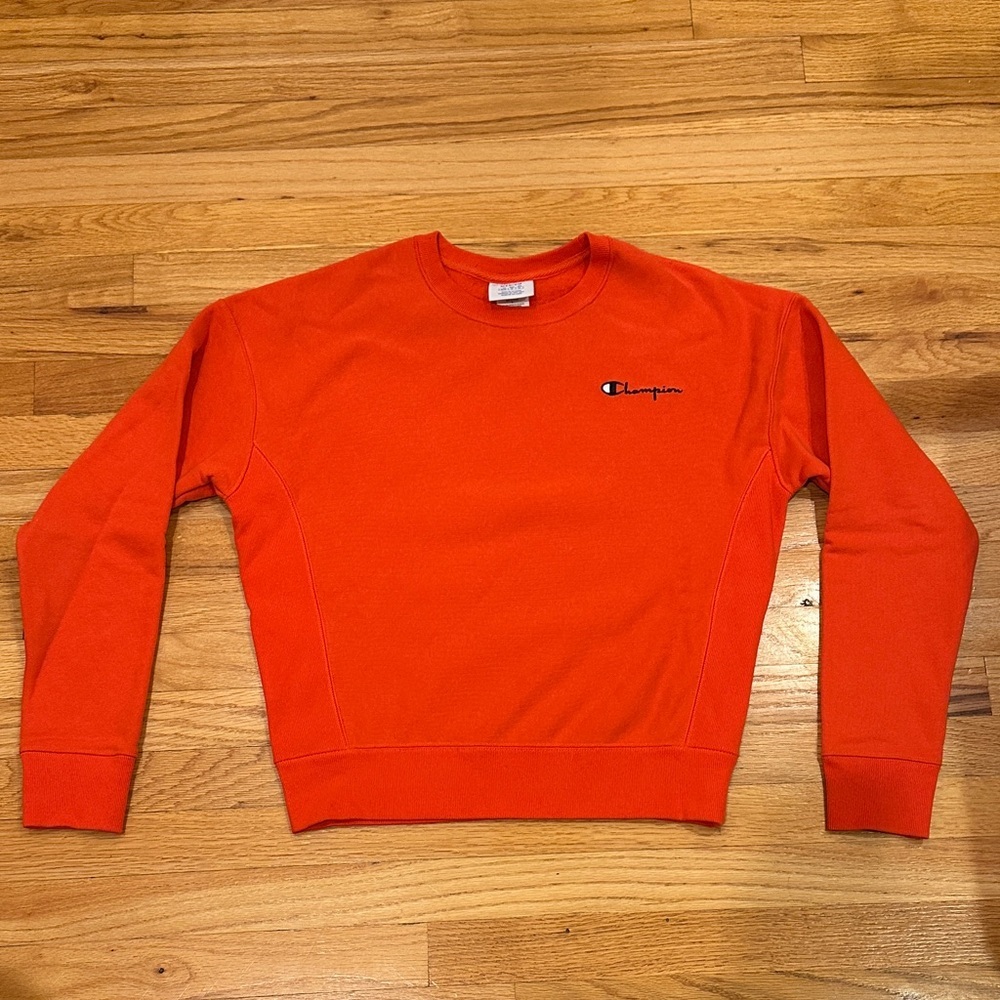 Champion Women’s Vibrant Orange Crewneck Sweater